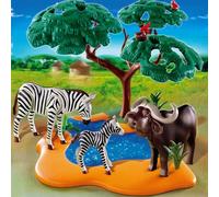 Playmobil - 4828 - Jeu de Construction - Buffle Africain avec zèbres