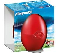 Playmobil 4947 - oeuf de pâques - joueur de football avec cage au but multicolore G