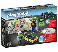Playmobil - 5086 - Top Agents - Laboratoire du Savant Fou et Jet Espion