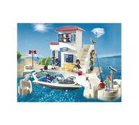 Playmobil - 5128 - Jeu de Construction - Police du Port et Bateau Rapide