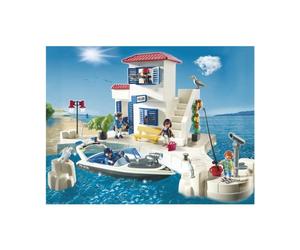 Playmobil - 5128 - Jeu de Construction - Police du Port et Bateau Rapide