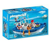 Playmobil Bateau de pêche 5131 City Action avec figurine et accessoires