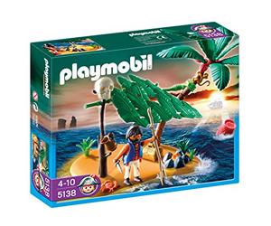Playmobil - 5138 - Jeu de Construction - Ile déserte et naufragé