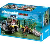 Playmobil 5236 - Véhicule Avec Cage Et Bébé T-Rex