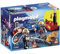Playmobil - 5365 - Jeu De Construction - Pompiers Avec Lance Incendie