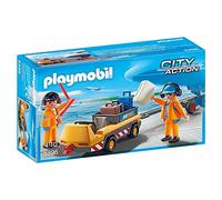 Playmobil Jeu 5396 Agents avec Tracteur à Bagages