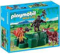 Playmobil - 5415 - Figurine - Gorilles Et Okapis avec Végétation