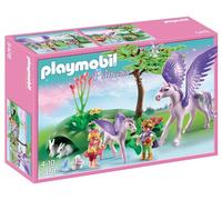 Playmobil 5478 Princess - Enfants Royaux Avec Cheval Ailé Et Son Bébé