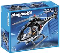 Playmobil - 5563 - Jeu De Construction - Hélicoptère Avec Policier