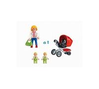 PLAYMOBIL CITY LIFE MAMAN AVEC JUMEAUX ET LANDAU 5573