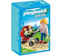 PLAYMOBIL - City Life - Maman avec Jumeaux et Landau - Mixte - A partir de 4 ans