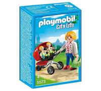 Playmobil 5573 Maman Avec Poussette Double