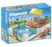 Playmobil - 5575 - Jeu De Construction - Piscine Avec Terrasse