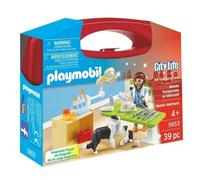 PLAYMOBIL 5653 Valisette Vétérinaire, City Life, Soin des animaux, Jeu de rôle créatif, 39 pièces, Dès 4 ans