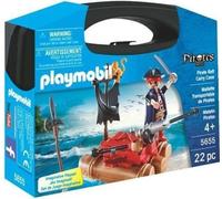 PLAYMOBIL 5655 Valisette Pirate, Canon et projectiles, 22 pieces, A partir de 4 ans