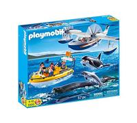Playmobil 5920 - City Action - Ensemble d'observation des balaines flottant - Accessoires incluses