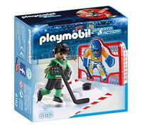 Playmobil - 6192 - Joueur de hockey avec cage d'entrainement