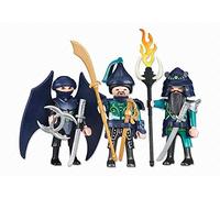 Playmobil 6328 - Trois Chevaliers Dragon Asiatique Vert - Nouveauté 2014 - Emballage Plastique, Pas de boîte