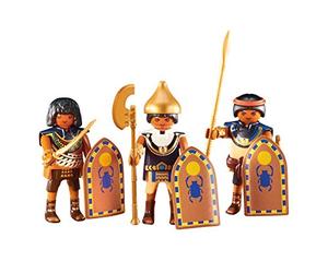 Playmobil - 6488-3 Soldats Egyptiens - Emballage Plastique, Pas de boîte en Carton