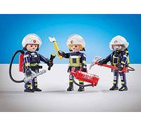 Playmobil - 6586 - 3 Pompiers Equipe B - Emballage Plastique, Pas de boîte