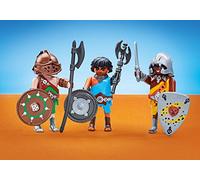 Playmobil 6590 - Romains - Les 3 Gladiateurs - Emballage Plastique, Pas de Boîte