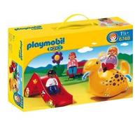PLAYMOBIL 1.2.3. - Aire de jeux pour enfants avec 3 personnages et accessoires