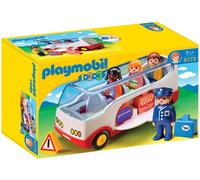 Playmobil Autocar de voyage 1.2.3 6773 – Jaune – Mixte – Dès 18 mois