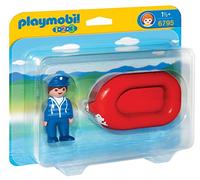 Playmobil Jeu de construction 1.2.3. 6795 Vacancier avec bateau G