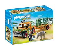 Playmobil Wild Life Set de jeu 6798 – Aventuriers avec 4x4 et couple de lions