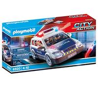 Playmobil 6920 Voiture de policiers avec gyrophare et sirène - City Action - avec Deux Personnages, Un véhicule avec Toit Amovible et des Accessoires - Ville et Métiers - Dès 4 Ans