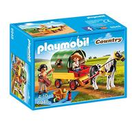 Playmobil 6948 Enfants avec Chariot et Poney