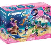 Playmobil 70095 - Coquillage Lumineux et sirènes, Coffret de Figurine Coloré