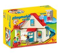 PLAYMOBIL - 70129 - PLAYMOBIL 1.2.3 - Maison familiale - Bleu - 22 pièces - Enfant - 18 mois et plus