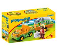 Playmobil 70182 - Vétérinaire Avec Véhicule Et Rhinocéros