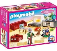 PLAYMOBIL 70207 Salon avec cheminée, Dollhouse La Maison Traditionnelle, 36 pieces, Des 4 ans