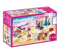 Playmobil 70208 Dollhouse Master Bedroom with Interchangable Dresses, With Light