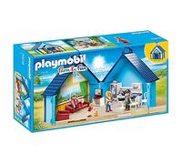 Playmobil - 70219 - Family Fun - Bungalow des Vacances au Fun Park Transportable