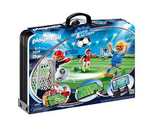 Playmobil 70244 - Jouet Grand Terrain Football Transportable