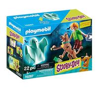 Playmobil 70287 Scooby-DOO! Scooby & Sammy avec fantôme - avec Trois Personnages, Un fantôme et des Accessoires - Aventure et découverte des fantômes - Dès 5 Ans