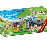 Playmobil 70367 Country Loading Tractor with Water Tank, for Children Ages 4+