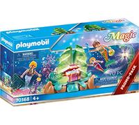 Playmobil 70368 Magic Coral Mermaid Lounge, with Light Effect and Collectible Beads, for Children Ages 4+