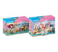 Playmobil 70454 Salle de Bain Royale avec Dressing 70449 Calèche et Couple Royal