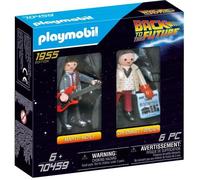 PLAYMOBIL - 70459 - Retour vers le Futur - Marty Mcfly et Dr. Emmett Brown - Edition 1955