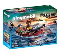 Playmobil - 70493 - Barque des Pirates avec Requin-Marteau