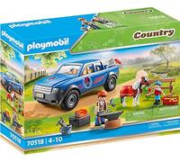 Playmobil 70518 Maréchal-ferrant et véhicule- Country- Le Poney Club- véhicule Cheval