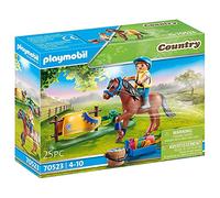 Playmobil Cavalier avec Poney 70523 - Country Le Poney Club - Poney brun