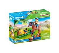 Playmobil Cavalier avec Poney 70523 - Country Le Poney Club - Poney brun