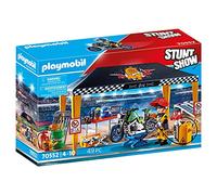Playmobil Coffret Stuntshow 70552 – Atelier de réparation – Multicolore – 49 pièces