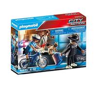 Playmobil 70573 Police Policière et Voleur- City Action- Les policiers- Police policière