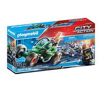 PLAYMOBIL 70577 City Action Police Go-Kart Escape, for Children Ages 4 - 10